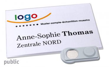 Namensschild public 60